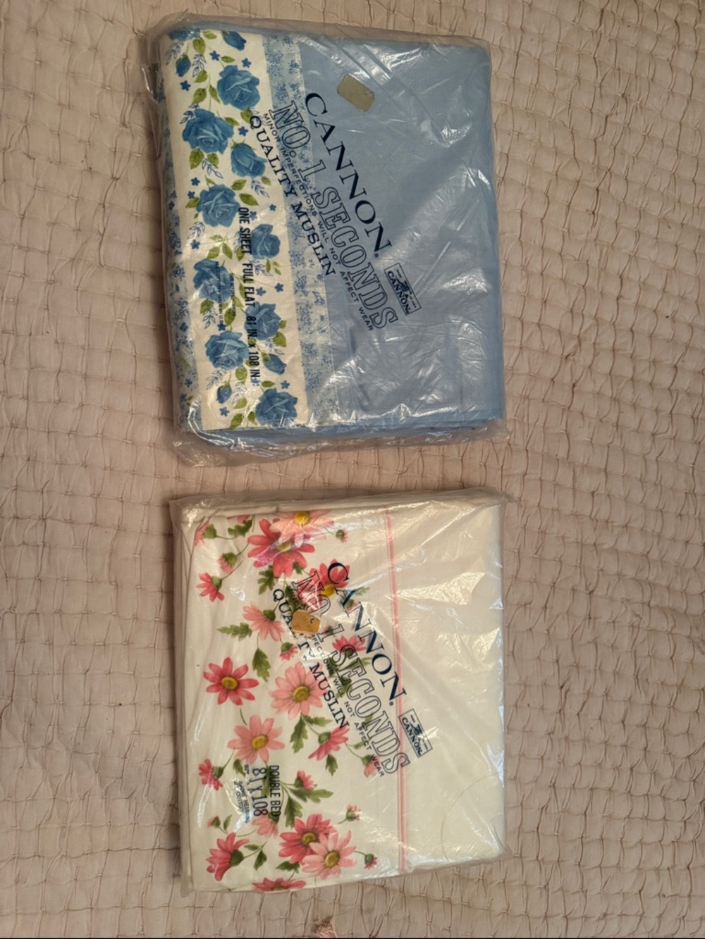 Cannon Vintage Floral Sheet Set - Blue and Pink Floral Options